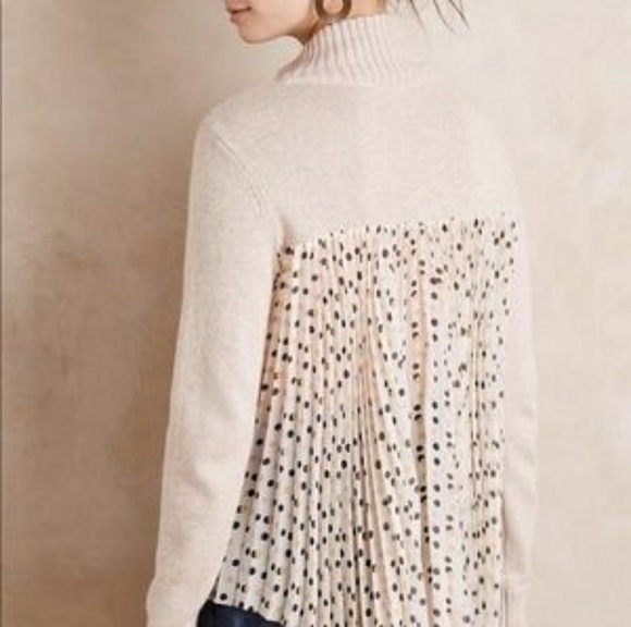 Moth Sweaters - Anthropologie Moth Pleated Back Turtleneck Sweater